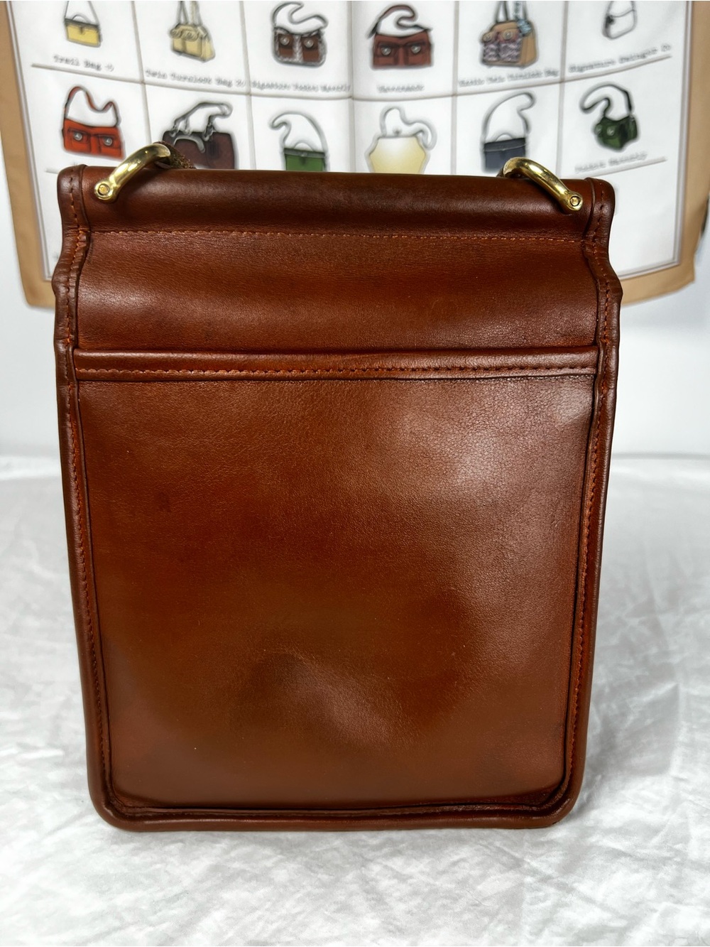 Vintage Coach Murphy Bag 9930 British Tan Leather Crossbody USA Made Pre-1994 - Picture 5 of 16